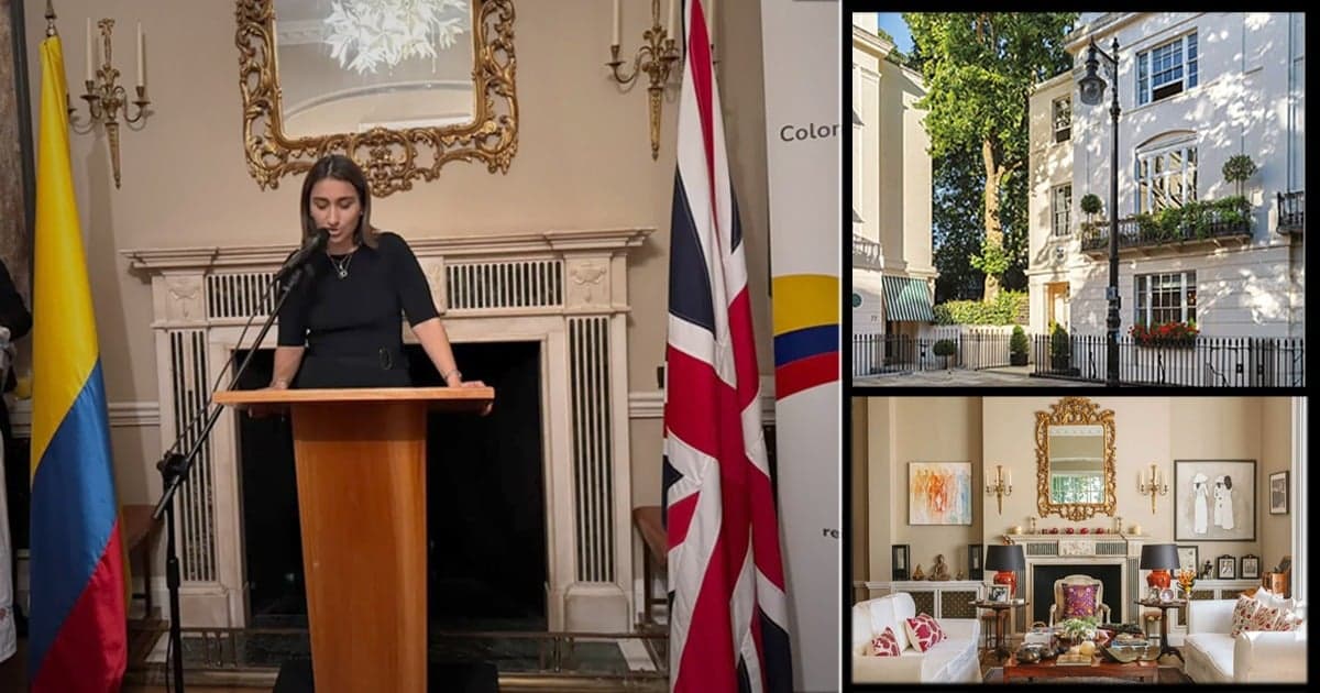La residencia londinense donde Laura Sarabia representa a Colombia